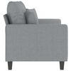 vidaXL 2-Sitzer-Sofa Hellgrau 120 cm Stoff