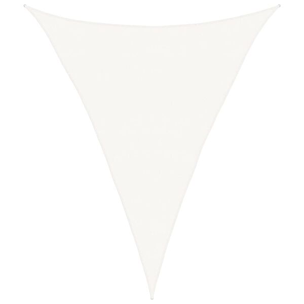 vidaXL Sonnensegel 160 g/m&sup2; Wei&szlig; 5x6x6 m HDPE