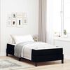 vidaXL Boxspringbett mit Matratze Schwarz 90 x 200 cm Stoff