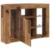 vidaXL Eck-LED-TV-Schrank Altholz 100x40x68cm Holzwerkstoff