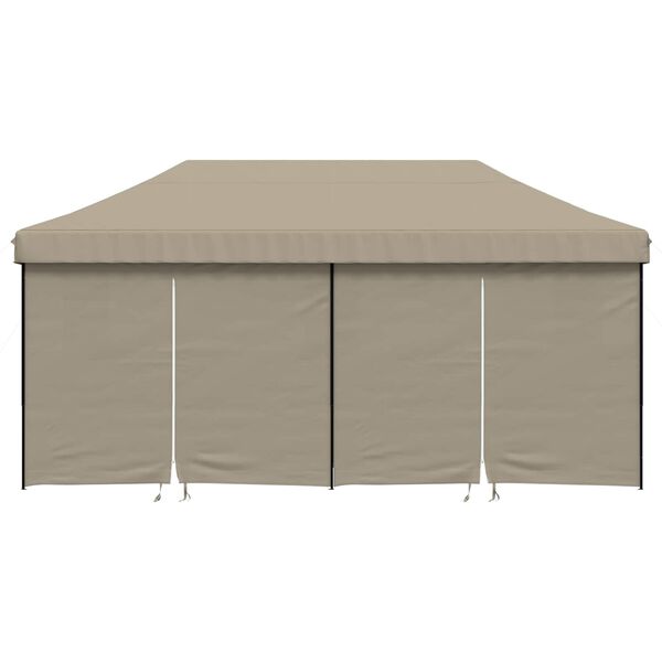 vidaXL Party-Zelt Taupe 292 x 580 x 315 cm Oxford-Stoff