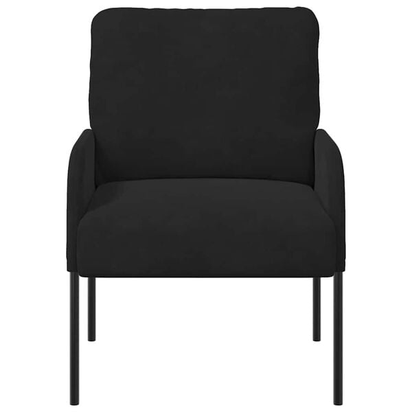 vidaXL Sofas mit Kissen 55cm Schwarz Sperrholz