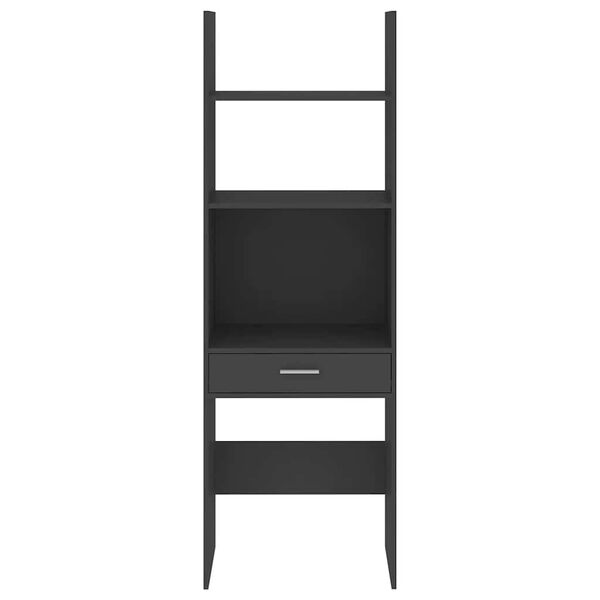 vidaXL B&uuml;cherregal Grau 60x35x180 cm Holzwerkstoff