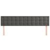 vidaXL Kopfteile Dunkelgrau 200x5x78/88 cm Samt