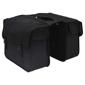 vidaXL Fahrradtasche Schwarz 40 x 18,5 x 35 cm Polyester