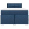 vidaXL Boxspringbett mit Matratze Blau 120x190 cm Stoff