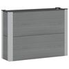 vidaXL Hochbeet Grau 100 x 30 x 72 cm WPC und Aluminium