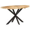 vidaXL Esstisch 140x80x75 cm Massivholz Mango