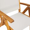 vidaXL Gartenst&uuml;hle 8 Stk. Klappbar Massivholz Akazie und Textilene