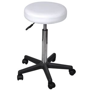 vidaXL B&uuml;rohocker Wei&szlig;
