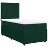 vidaXL Boxspringbett mit Matratze Dunkelgr&uuml;n 90x190 cm Samt