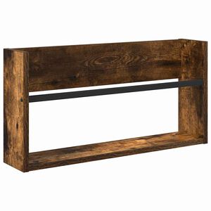 vidaXL Magazinregal Ger&auml;ucherte Eiche 60 x 12 x 30 cm Holzwerkstoff