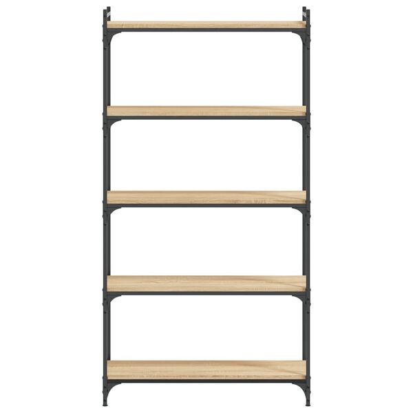 vidaXL Bücherregal 5 Böden Sonoma-Eiche 80x30x154 cm Holzwerkstoff