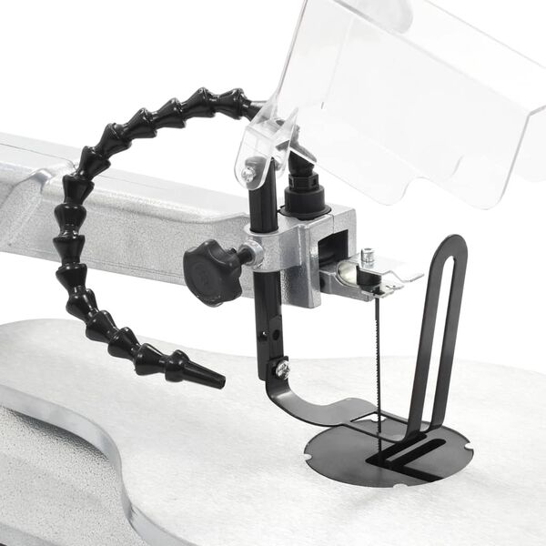 vidaXL Dekupiers&auml;ge mit Beleuchtung Stahl Schnitttiefe 406 mm