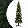 vidaXL K&uuml;nstlicher schlanker Weihnachtsbaum 150 cm 150 LEDs