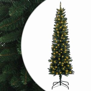 vidaXL K&uuml;nstlicher schlanker Weihnachtsbaum 150 cm 150 LEDs