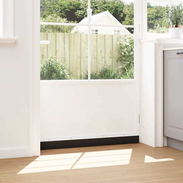 vidaXL Aufsteck T&uuml;rb&uuml;rstendichtungen 12 pcs Wei&szlig; 100 cm