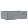 vidaXL Pflanzkasten Grau 120x80 cm Massivholz Kiefer