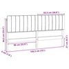 vidaXL Gepolstertes Kopfteil mit Kopfteil Braun und Dunkelgrau 180 cm
