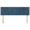 vidaXL Kopfteile 2 Stk. Dunkelblau 72x5x78/88 cm Samt