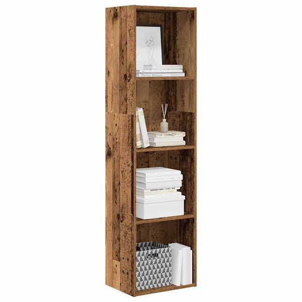 vidaXL B&uuml;cherregal Altholz-Optik 40x30x152 cm Holzwerkstoff
