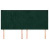 vidaXL Kopfteil Dunkelgr&uuml;n 200 x 5 x 118/128 cm Samt