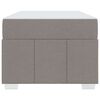 vidaXL Bettrahmen mit Matratze Taupe 80 x 200 cm Stoff