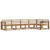 vidaXL Outdoor-Sofagarnitur 5 pcs Natur Massivholz Akazie