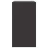 vidaXL Sideboard Schwarz 67x39x73 cm Stahl