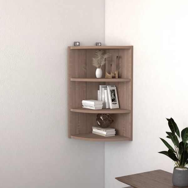 vidaXL Wand-Eckregal Sonoma-Eiche 30x31,5x60 cm Holzwerkstoff