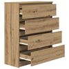 vidaXL Sideboard Artisan-Eiche 80x35x99 cm Holzwerkstoff