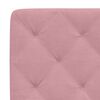 vidaXL Bett mit Matratze Rosa 80x200 cm Samt