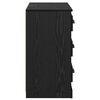 vidaXL Sideboards 2 pcs Schwarz Eichen-Optik 70 x 35,5 x 67,5 cm