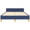 vidaXL Bettgestell ohne Matratze Blau 120x200 cm Stoff