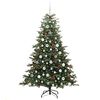 vidaXL K&uuml;nstlicher Weihnachtsbaum mit 300 LEDs mit St&auml;nder Gr&uuml;n 180 cm