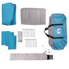 vidaXL Campingzelt mit Vorzelt 5 Personen Blau Wasserdicht