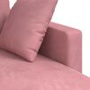 vidaXL Sofa Rosa Gesamtabmessungen: 178 x 134 x 80 cm (B x T x H) Samt