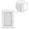 vidaXL Kellerfenster Innenseite Farbe Wei&szlig; RISOR 50 x 80 cm