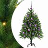 vidaXL Weihnachtsbaum mit 150 LEDs mit St&auml;nder Gr&uuml;n 120 cm PE