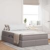 vidaXL Aufbewahrungsbett mit Matratze Taupe 120 x 190 cm Polyester
