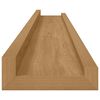 vidaXL Wandregal mit Regal 2 pcs Braun 80 x 9 x 3 cm Holzwerkstoff