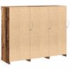 vidaXL LED-Sideboard 3 pcs Altholz 123 x 37 x 100 cm Holzwerkstoff