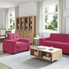 vidaXL Sofa Set 3 pcs Wind Rot 221 x 80 x 80 cm Samt