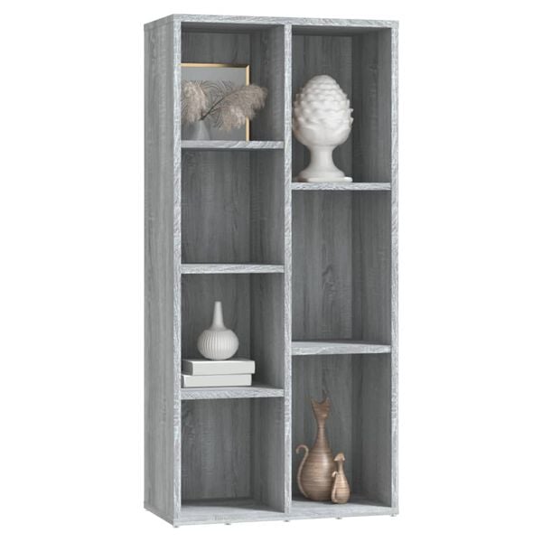 vidaXL B&uuml;cherschrank Grau Sonoma 50x25x106 cm