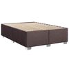 vidaXL Boxspringbett mit Matratze Dunkelbraun 140x190 cm Stoff