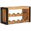 vidaXL Weinregal Braun 80 x 45 x 33 cm Massives grobes Mangoholz