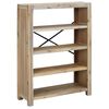 vidaXL B&uuml;cherregal 4 B&ouml;den 80x30x110 cm Massivholz Akazie