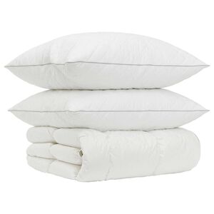 vidaXL G&auml;nsedaunen-Bettdecken-Set 90% FULDA 3 stk. 200 x 240 cm Wei&szlig;