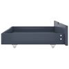 vidaXL Massivholzbett mit 2 Schubladen Grau Kiefer 160x200 cm