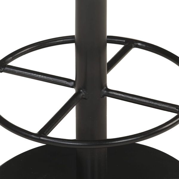 vidaXL Barhocker Grau Echtleder